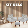 ( PROMOÇÃO ) Poltronas Delux 2 Poltronas + Puff de BRINDE